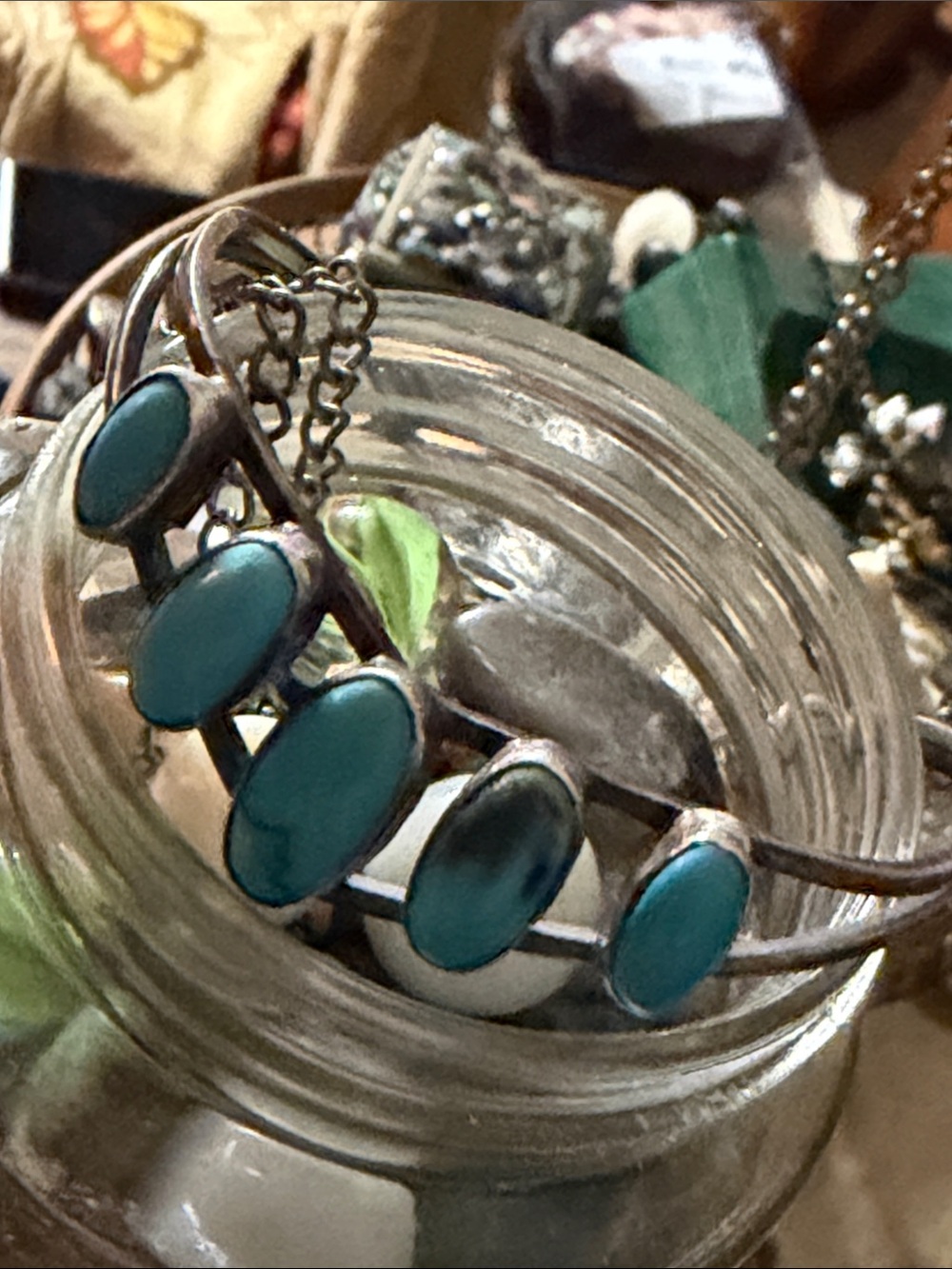Native American Turquoise Sweater Cuff